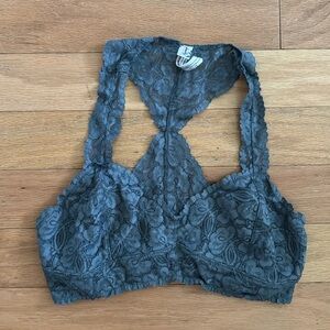 Intimately Free People | Slate Gray Lace Bralette | size L
